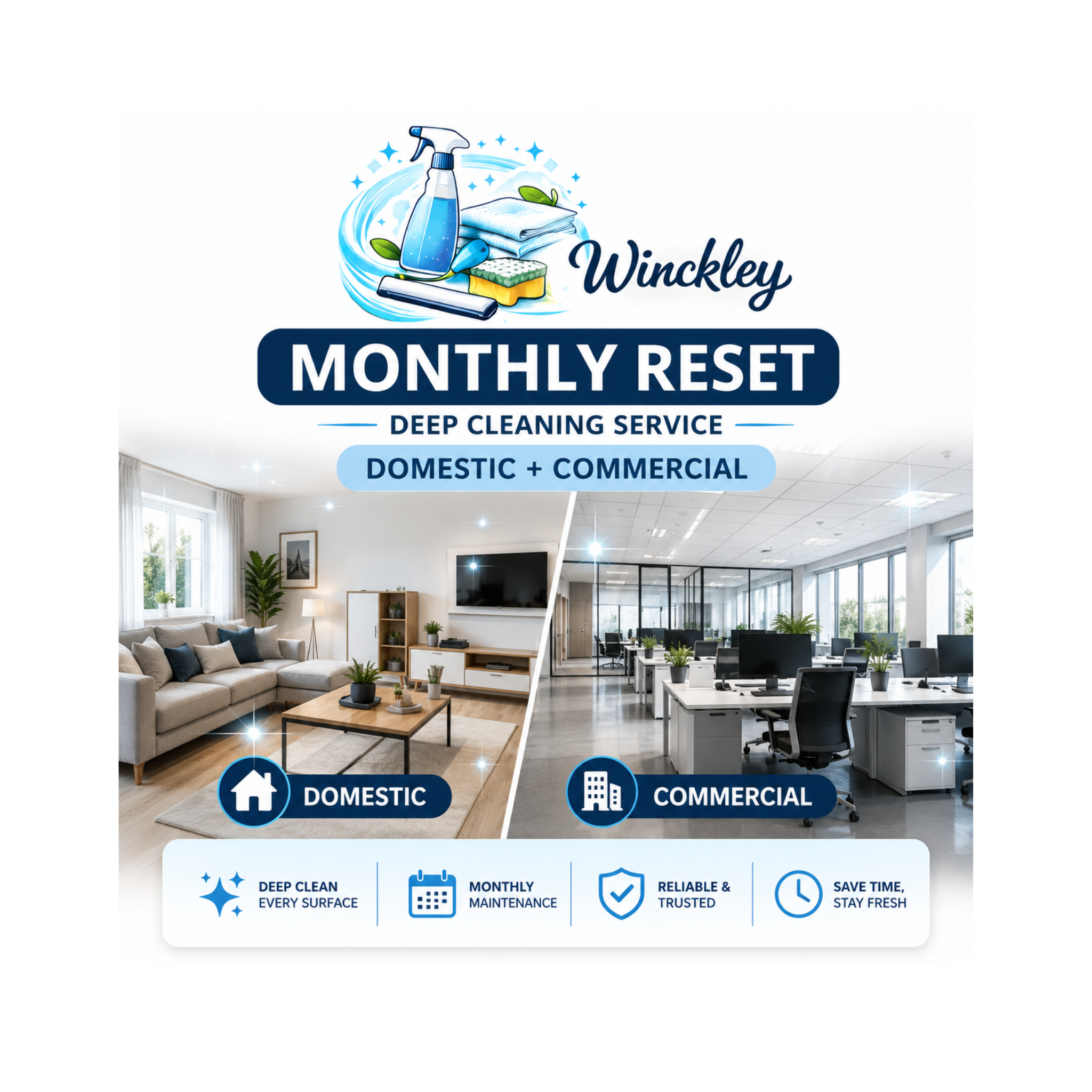 Monthly 2-Hour Deep Clean in Preston & Lancashire