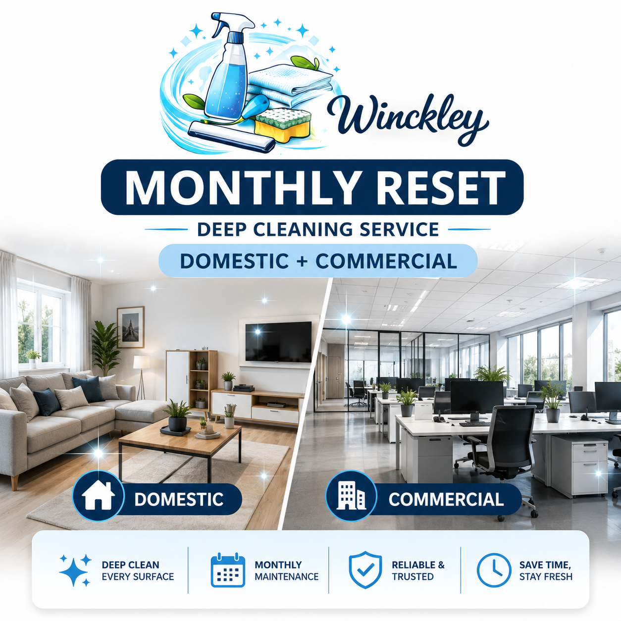 Monthly 2-Hour Deep Clean in Preston & Lancashire